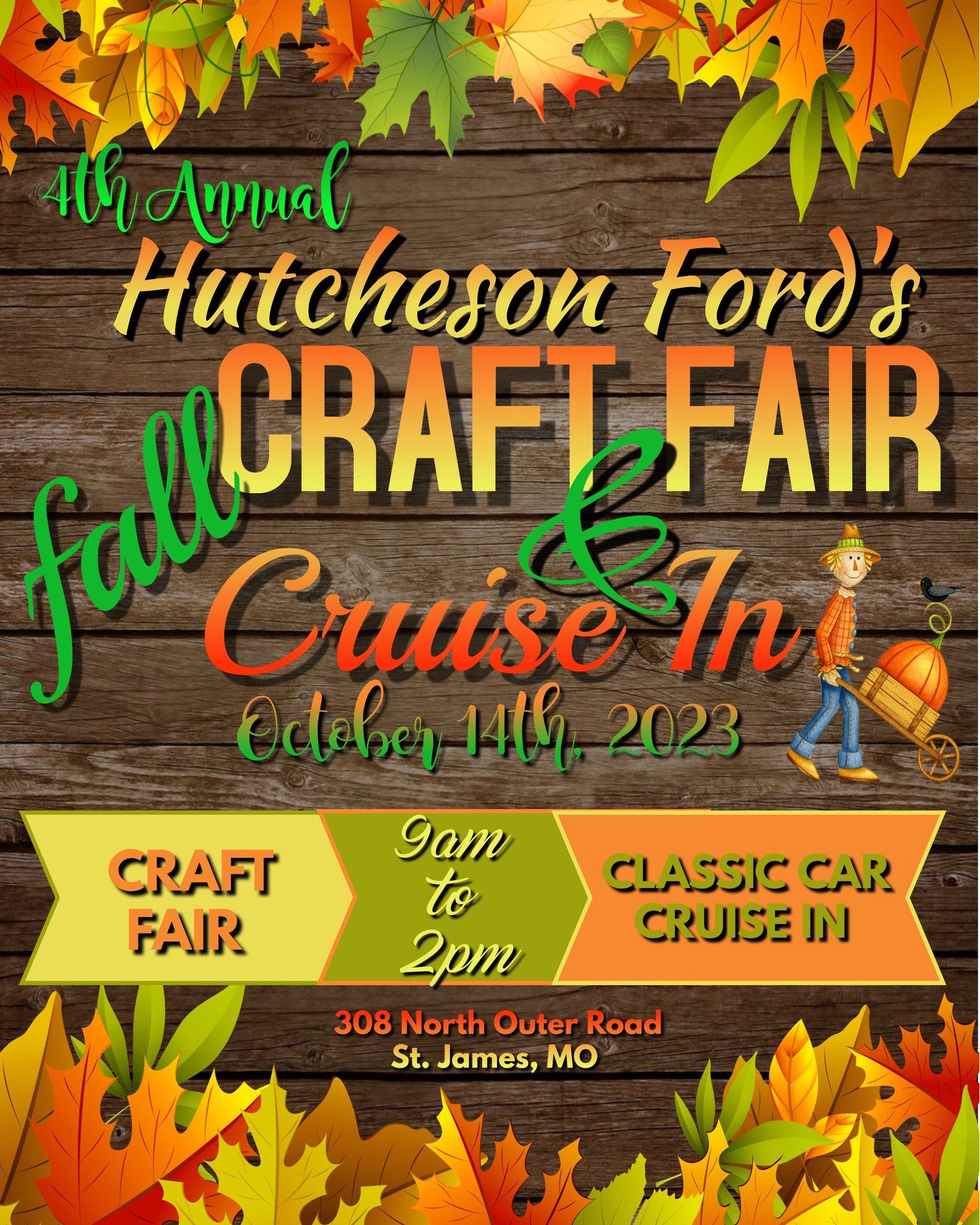 4th Annual Hutcheson Ford Craft Fair & Cruise In Visit Rolla